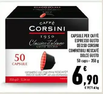 Conad Superstore Capsule per caffè espresso gusto deciso compatibili nescafé dolce gusto offerta