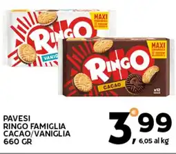 Extra Supermercati Pavesi ringo famiglia cacao/vaniglia offerta