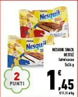 Conad Superstore Nesquik snack cacao 130 g(ml) offerta