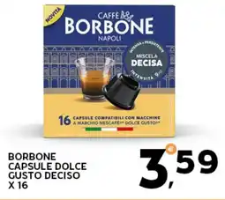 Extra Supermercati Borbone capsule dolce gusto deciso x 16 offerta