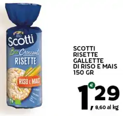 Extra Supermercati Scotti risette gallette di riso e mais offerta