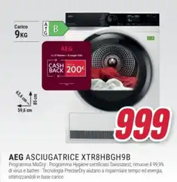 Trony AEG ASCIUGATRICE XTR8HBGH9B offerta