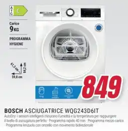 Trony BOSCH ASCIUGATRICE WQG243D6IT offerta
