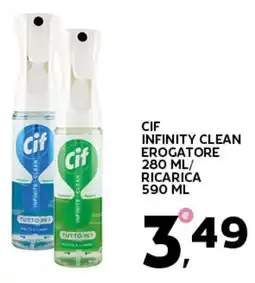 Extra Supermercati Cif infinity clean erogatore / ricarica offerta