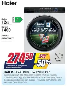 Trony HAIER LAVATRICE HW120B1497 offerta