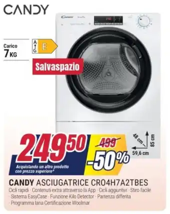 CANDY ASCIUGATRICE CRO4H7A2TBES