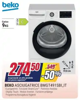 Trony BEKO ASCIUGATRICE BMGT491SBI_IT offerta