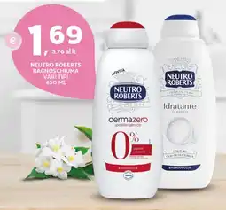 Extra Supermercati Neutro roberts bagnoschiuma offerta