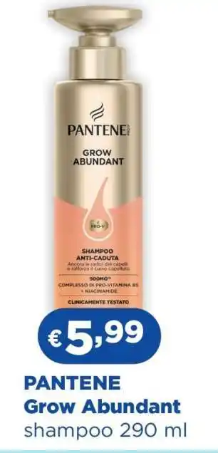 Acqua & Sapone PANTENE Grow Abundant offerta