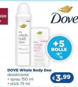 Acqua & Sapone DOVE Whole Body Deo offerta