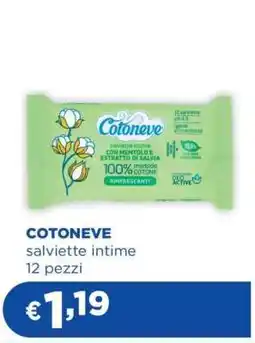 Acqua & Sapone COTONEVE salviette intime 12 pezzi offerta