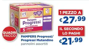 Acqua & Sapone PAMPERS Progressi Progressi Mutandino offerta