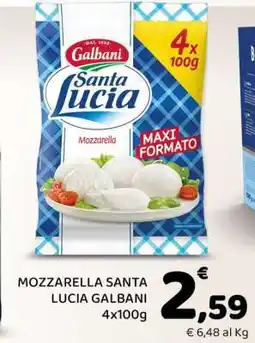 Conad MOZZARELLA SANTA LUCIA GALBANI offerta