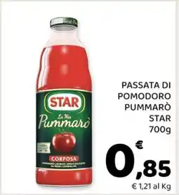 Conad PASSATA DI POMODORO PUMMARÒ STAR 700g offerta