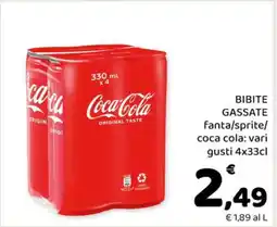 Conad BIBITE GASSATE offerta