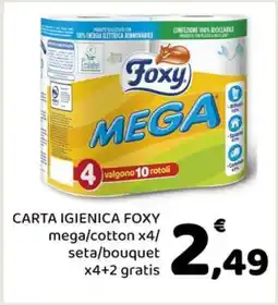 Conad CARTA IGIENICA FOXY offerta