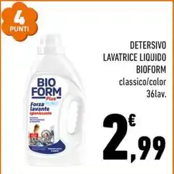 Conad DETERSIVO LAVATRICE LIQUIDO BIOFORM offerta