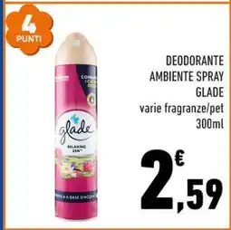 Conad Glade Deodorante Ambiente Spray offerta