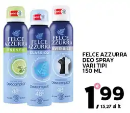 Extra Supermercati Felce azzurra deo spray offerta