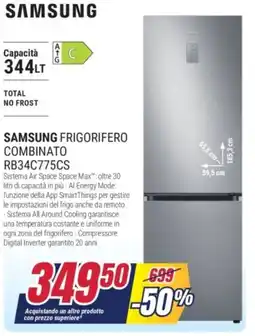 Trony SAMSUNG FRIGORIFERO COMBINATO RB34C775CS offerta