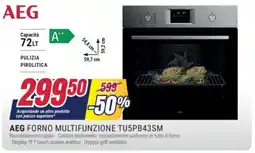 Trony AEG FORNO MULTIFUNZIONE TU5PB43SM offerta