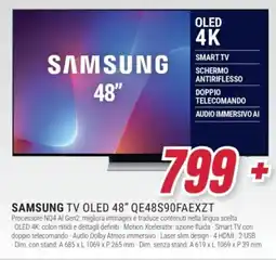 Trony SAMSUNG TV OLED 48" QE48S90FAEXZT offerta