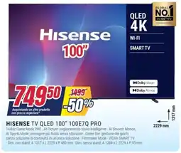 Trony HISENSE TV QLED 100" 100E7Q PRO offerta