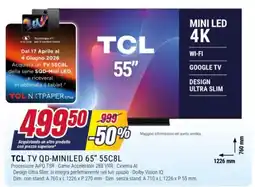 Trony TCL TV QD-MINILED 65" 55C8L offerta