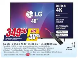 Trony LG TV OLED AI 48" SERIE B5 - OLED48B56LA offerta