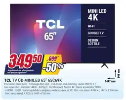 Trony TCL TV QD-MINILED 65" 65C69K offerta