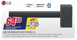 Trony LG SOUNDBAR S40T.DEUSLLK offerta