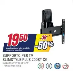 Trony Meliconi supporto per tv slimstyle plus 200ST CG offerta