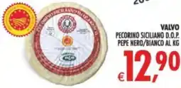 Deco Supermercati Valvo pecorino siciliano d.o.p. pepe nero/bianco al kg offerta