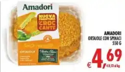 Deco Supermercati Amadori ortaiole con spinaci offerta