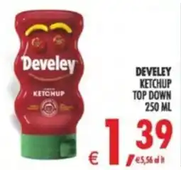 Deco Supermercati Develey ketchup top down offerta
