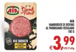 Deco Supermercati Aia hamburger di bovino al parmigiano reggiano offerta