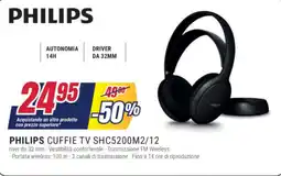 Trony PHILIPS CUFFIE TV SHC5200M2/12 offerta