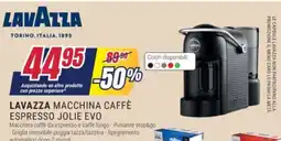 Trony Lavazza macchina caffè espresso jolie evo offerta
