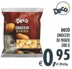 Deco Supermercati Decò gnocchi di patate offerta