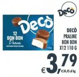 Deco Supermercati Decò praline bon bon x12 offerta