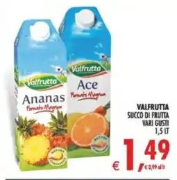 Deco Supermercati Valfrutta succo di frutta offerta