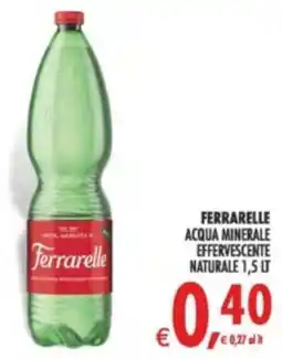 Deco Supermercati Ferrarelle acqua minerale effervescente naturale offerta