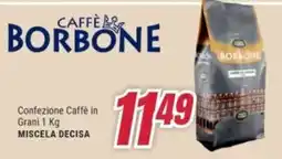 Trony Caffè borbone confezione caffè in grani miscela decisa offerta