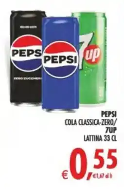 Deco Supermercati Pepsi cola classica-zero/ 7up lattina offerta