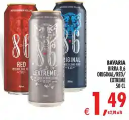 Deco Supermercati Bavaria birra 8,6 original/red/ extreme offerta