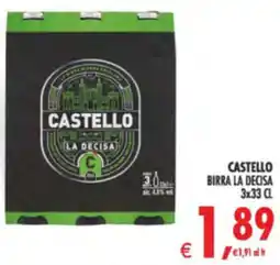 Deco Supermercati Castello birra la decisa offerta