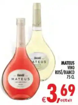 Deco Supermercati Mateus vino rose/bianco offerta
