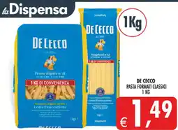 Deco Supermercati De cecco pasta formati classici offerta