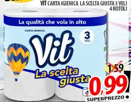 Il Genio Supermercato Vit carta igienica la scelta giusta 3 veli offerta