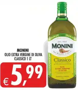 Deco Supermercati Monini olio extra vergine di oliva classico offerta